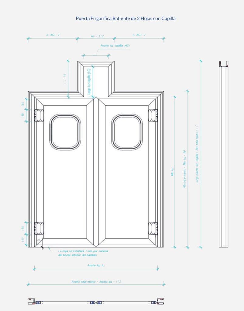 Puerta batiente de PVC - Dippanel