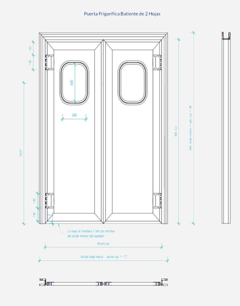 Puerta batiente de PVC - Dippanel