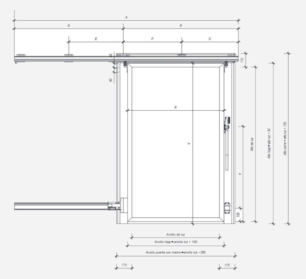 Puerta frigorífica corredera industrial - Dippanel