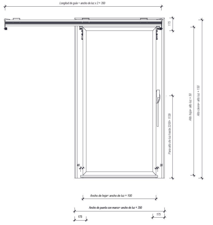 Puerta frigorífica corredera comercial - Dippanel