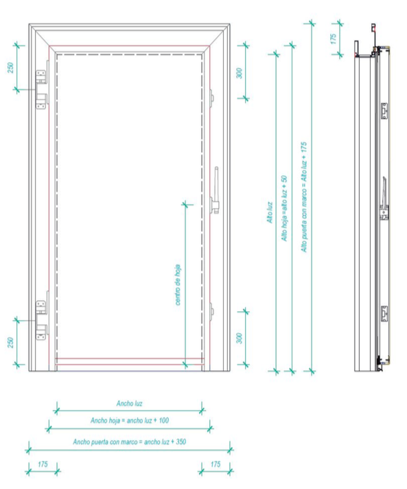 Puerta frigorífica pivotante comercial - Dippanel