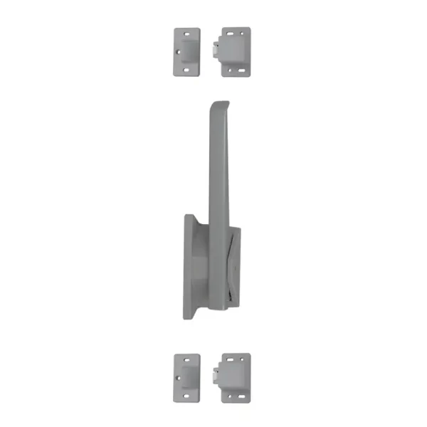 FI0 3380 Conjunto cierre 76-P de palanca para puerta frigorífica industrial pivotante color gris - Izquierda-27mm 1