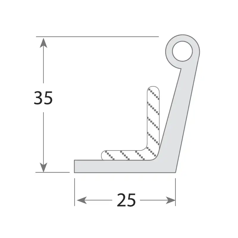 FI0 3754 BURLETE para puerta frigorífica 240 2