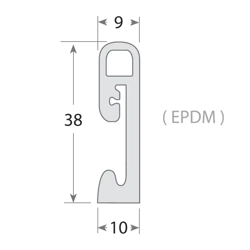 Burlete para puerta de nevera hostelería en EPDM