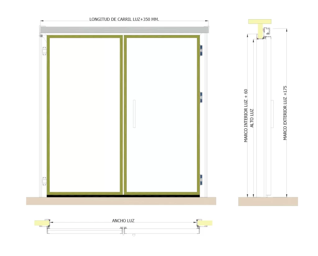 Puerta híbrida comercial - Dippanel