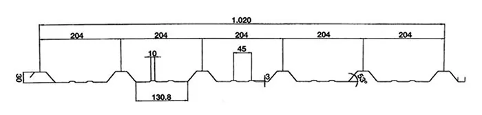 Chapa trapezoidal (cubierta y fachada) - Dippanel